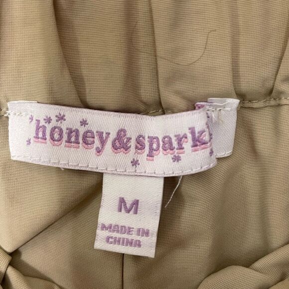 Honey & Sparkle Big Girls Bubble Nylon tan Skirt size M - Picture 5 of 6